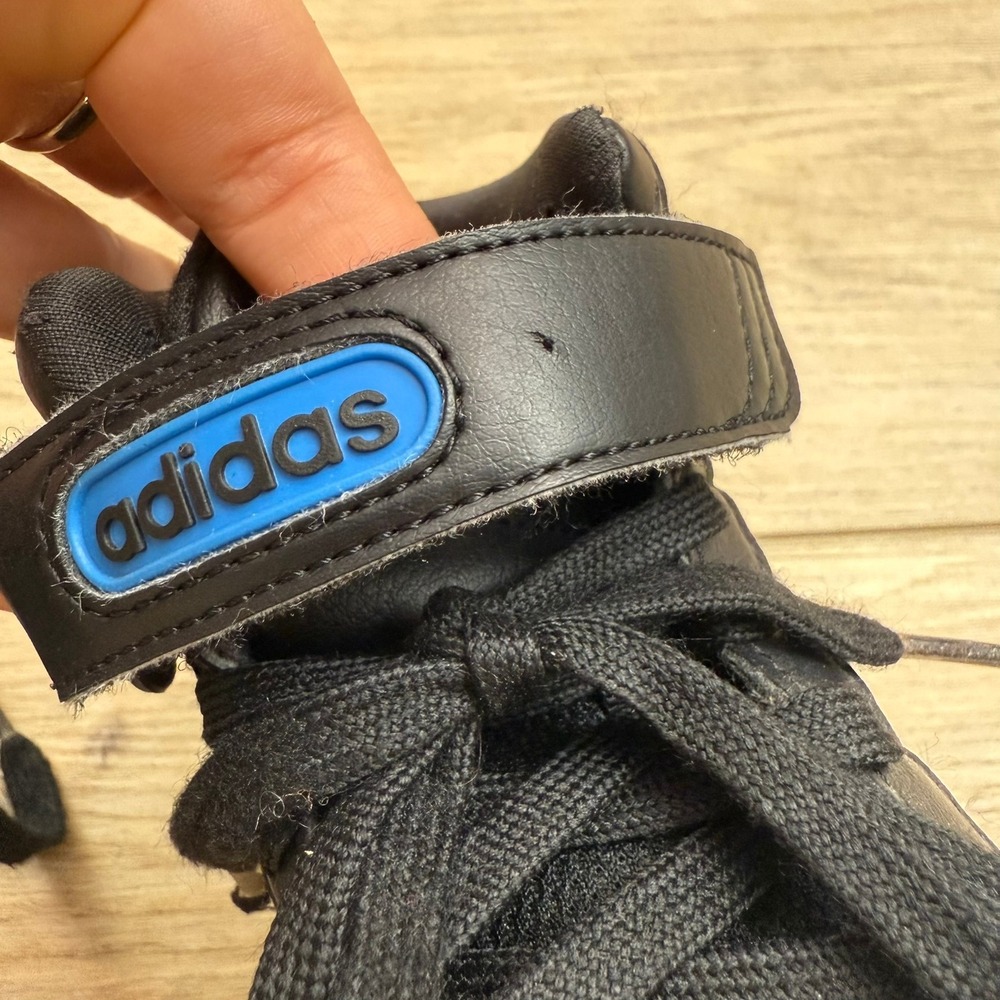 adidas Black Sneakers with Blue, Red and Yellow Accents. Size 12 (Toddler) - Picture 11 of 12